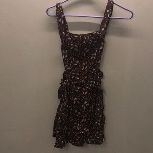 Unique Brown overall dress size small